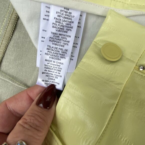 Good American Better Than Leather Pants Good Icon Jeans Key Lime Plus 15 36x32 - Picture 9 of 9